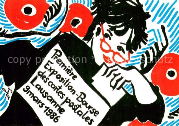 Lausanne VD Premiere Exposition Bourse des cartes p