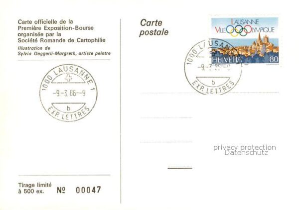 Lausanne VD Premiere Exposition Bourse des cartes p – Bild 2