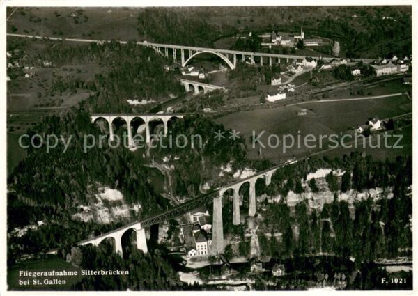 Sitterbruecken St Gallen Fliegeraufnahme