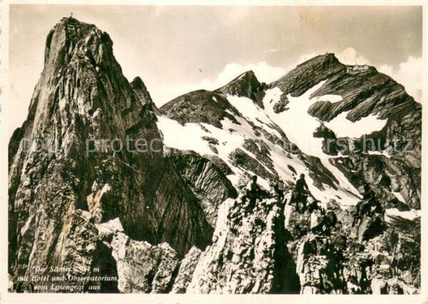 Saentis AR Der Säntis mit Hotel und Observatorium