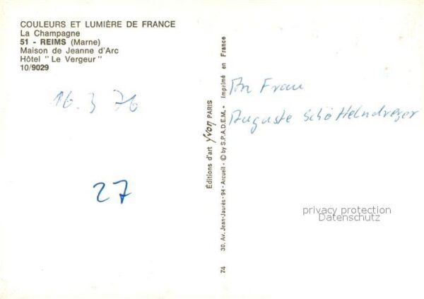Reims 51 Maison de Jeanne d Arc – Bild 2