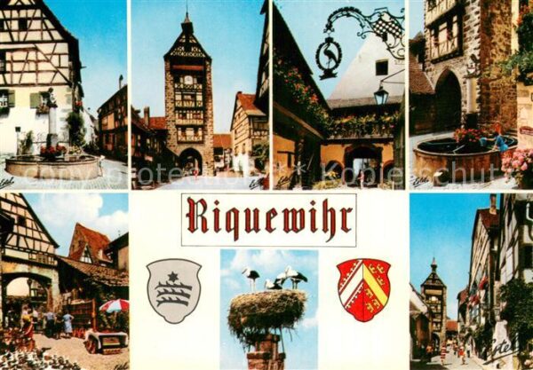 Riquewihr Haut Rhin fontaine Sinnbrünnen La Zehnthof Fachwe