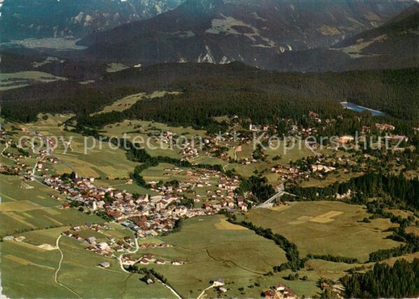 Flims Dorf Gesamtansicht m. Walhaus u. Caumasee