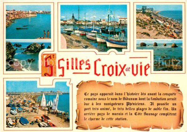 Saint-Gilles-Croix-de-Vie Vendee Teilansichten Buchten und Hafen