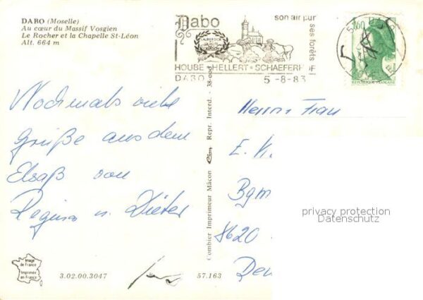 Dabo Moselle 57 Le Rocher et Chapelle Saint Léon au coe – Bild 2