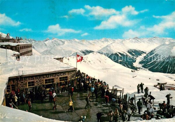 Davos GR Weissfluhjoch Bergrestaurant Sonnenterr