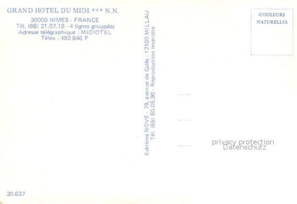 Nimes Grand Hotel du Midi Restaurant Foyer – Bild 2