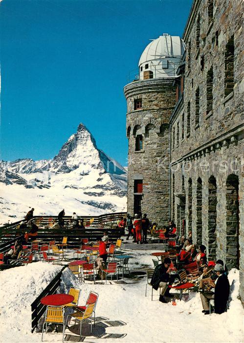Zermatt VS Kulmhotel Sonnenterrasse Gornergrat Mat