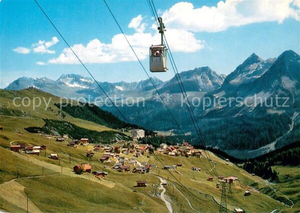 Inner Arosa mit Hörnlibahn Alpenpanorama