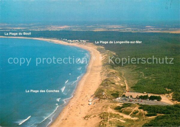 Longeville-sur-Mer Vue aérienne des plages de la région