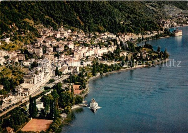 Territet Montreux VD Vue aérienne Lac Leman
