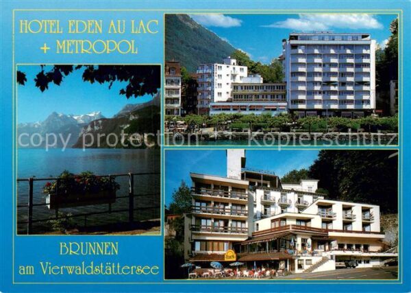 Brunnen Vierwaldstaettersee SZ Hotel Eden au Lac Seepartie
