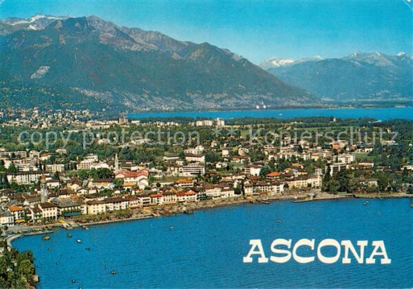 Ascona Lago Maggiore Fliegeraufnahme