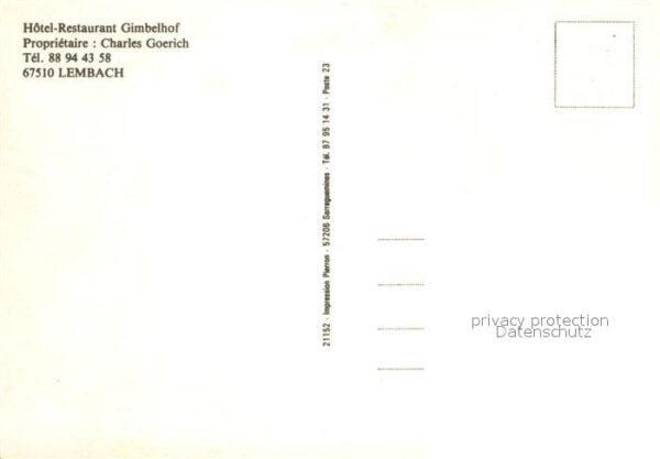 Lembach Bas Rhin Elsass Hotel-Restaurant Gimbelhof – Bild 2