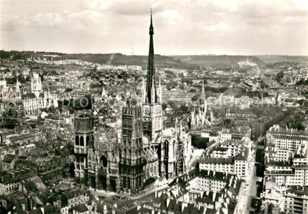 Rouen 76 Fliegeraufnahme Kathedrale St-Ouen-Kirc