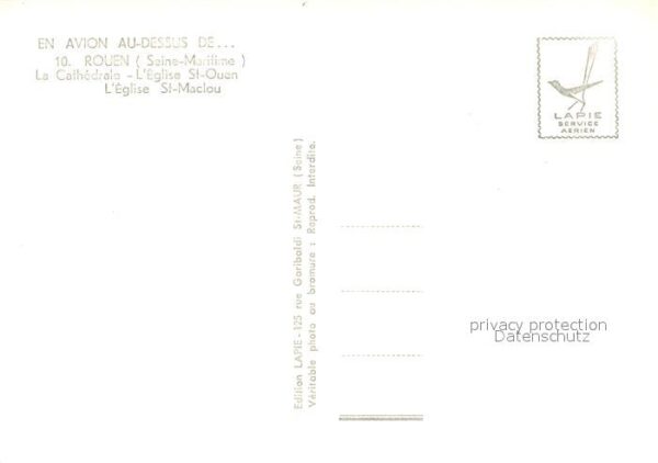 Rouen 76 Fliegeraufnahme Kathedrale St-Ouen-Kirc – Bild 2