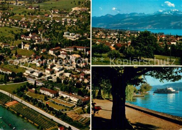 Maennedorf Fliegeraufnahme Zürichsee