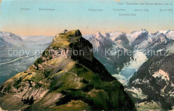Appenzell IR Hoher Kasten Alpstein Bergwelt Appenzel