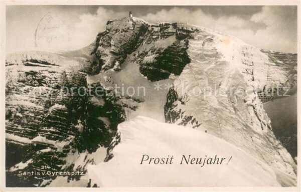 Saentis AR Blick von der Gyrenspitz Bergwelt Appen