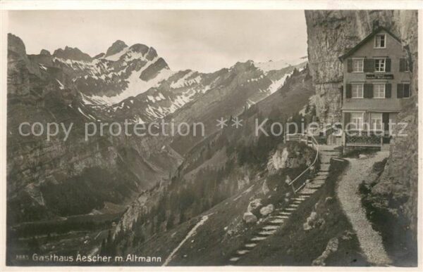 Schwende IR Berggasthaus Aescher mit Altmann Alpste