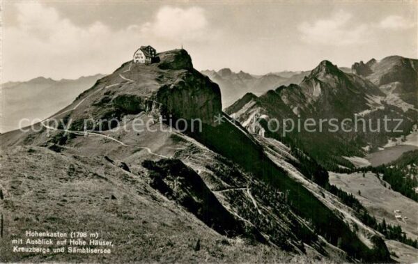 Appenzell IR Berggasthaus Hoher Kasten mit Ausblick