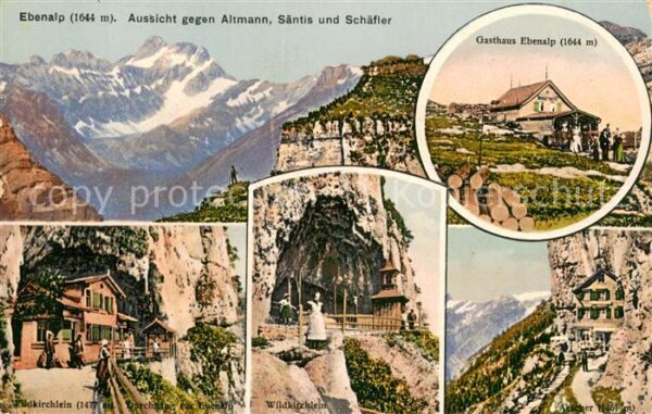 Ebenalp AI Wildkirchlein Berggasthaus Aescher Auss