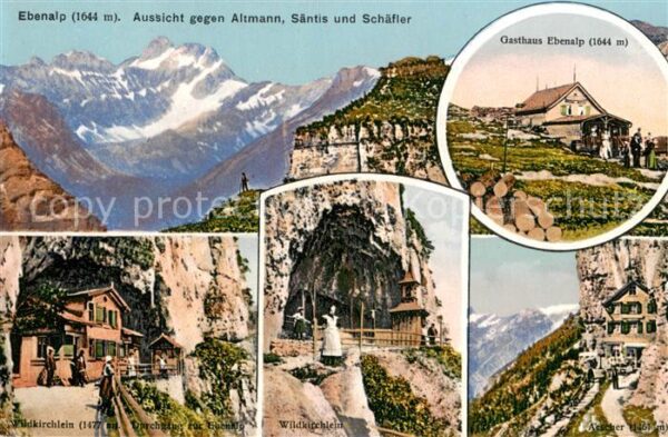 Ebenalp AI Wildkirchlein Berggasthaus Aescher Auss