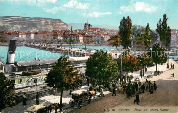 Geneve GE Pont du Mont Blanc