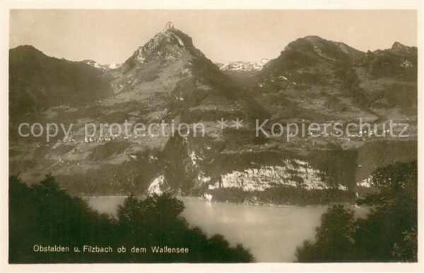 Obstalden und Filzbach ob dem Wallensee Alpen