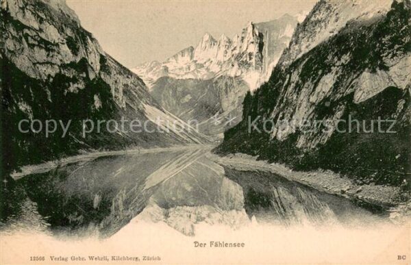 Faehlensee IR Bergsee Appenzeller Alpen