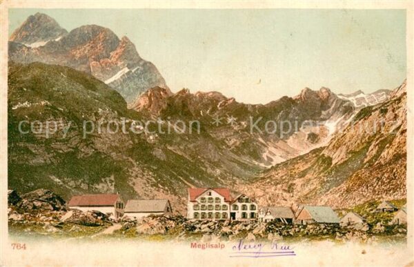 Meglisalp 1520m Altmann AR Berghotel Bergdorf Appenzeller Alpen