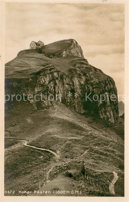 Hoher Kasten Hohenkasten 1799m IR Weg zum Berghotel Appenzeller Alpen