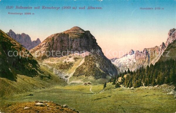 Bruelisau IR Landschaftspanorama Bollenwies mit Kreu