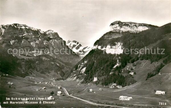Schwende IR Panorama Schwendetal mit Marwies Altman
