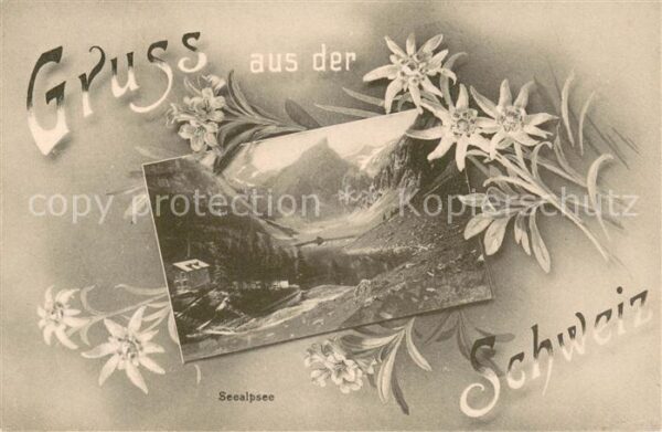 Seealpsee Saentis IR Berghotel am See Appenzeller Alpen Edel