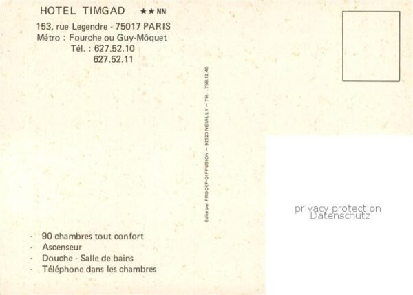 Paris 75 Hotel Timgad Gastraum Treppe – Bild 2