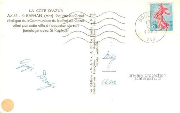 Saint-Raphael 83 Square de Gand Monument – Bild 2