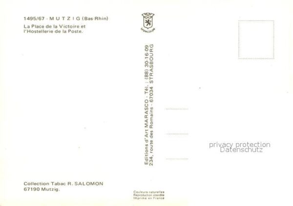 Mutzig Bas Rhin Alsace Place de la Victoire Hostellerie de la – Bild 2
