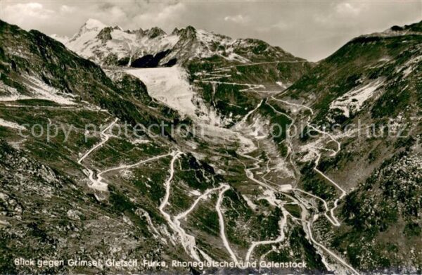 Furka Grimsel Furka Rhonegletscher Galenstock