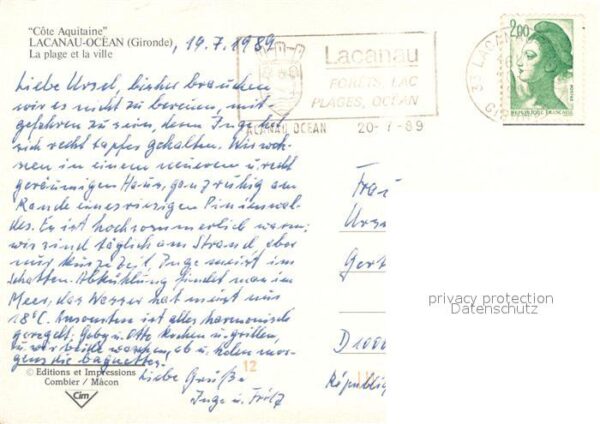 Lacanau 33 Fliegeraufnahme Strand und Stadt – Bild 2