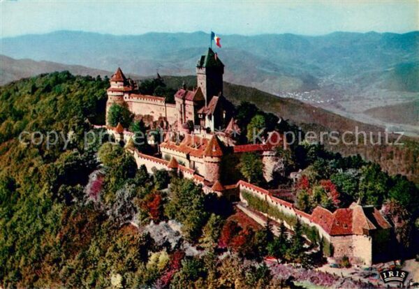 Haut-Koenigsbourg Hohkoenigsburg Fliegeraufnahme Le Chateau