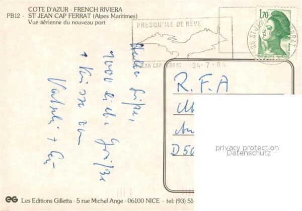 St-Jean-Cap-Ferrat Fliegeraufnahme Hafen – Bild 2