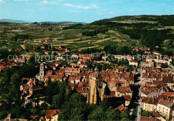 Arbois Panorama de la ville et le vignoble vue