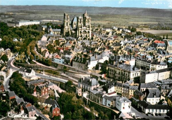 Laon 02 Aisne Vue Generale aérienne Cathedrale
