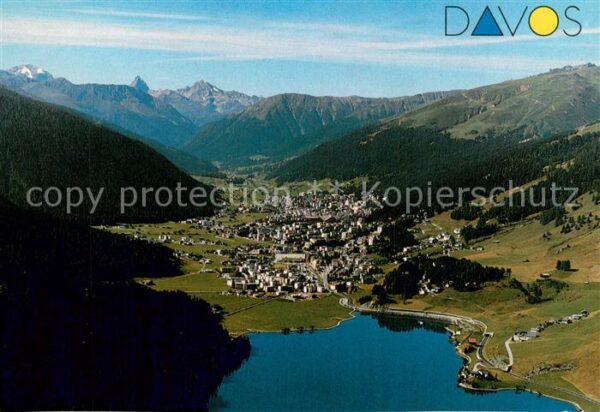 Davos GR Davosersee Piz Ela Tinzenhorn und Piz M