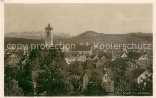 Gossau SG mit Säntiskette
