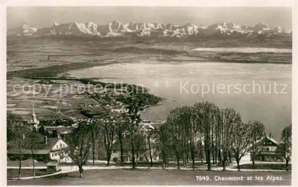 Chaumont NE et les Alpes