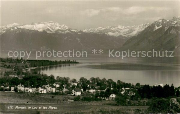 Morges Le Lac et les Alpes