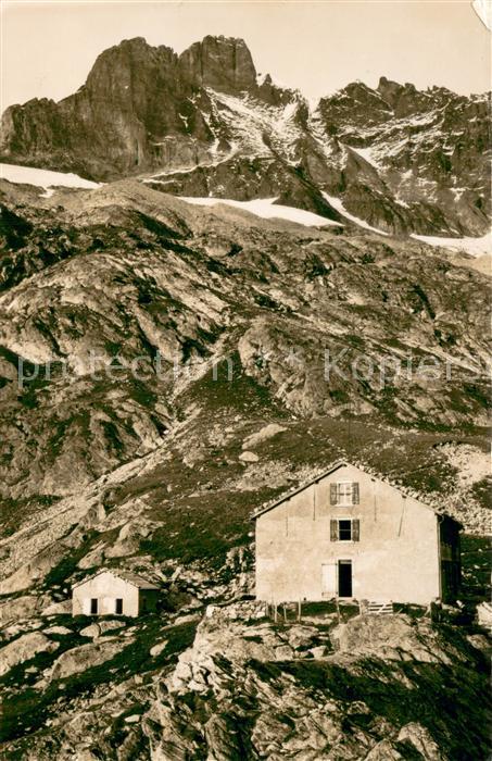 Grindelwald Glecksteinhütte mit Wetterhorn Feldpost