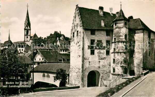 Baden  AG mit Landvogteischloss